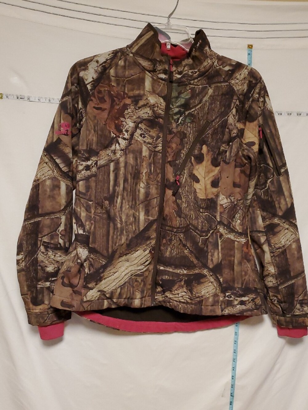 Mossy Oak Camo Break Up Infinity Pink Trim Lightweight Jacket XL Fall